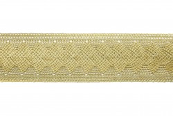 Δαντέλα σε χρυσό μεταλλικό 50mm