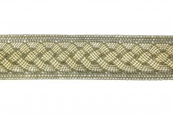 Δαντέλα σε χρυσό (ανοιχτο΄ και σκούρο) μεταλλικό 50mm