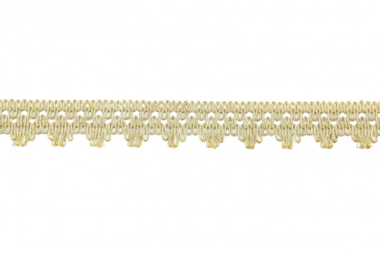 Δαντέλα σε χρυσό ανοιχτό μεταλλικό χρώμα 18mm