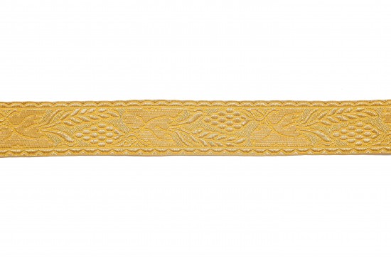 Σιρίτι - Γαλόνι εκκλησιαστικό σε χρυσό και κίτρινο χρώμα 38mm
