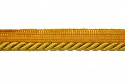 Κορδόνι στριφτό ρεγιόν σε κίτρινο χρώμα με πατούρα 20mm