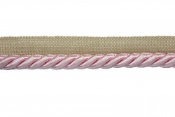 Κορδόνι στριφτό ρεγιόν σε ροζ χρώμα με πατούρα 20mm