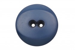 Κουμπί στρογγυλό μπλε με δύο τρύπες