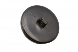 Κουμπί μαύρο στρογγυλό με ποδαράκι