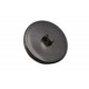 Κουμπί μαύρο στρογγυλό με ποδαράκι