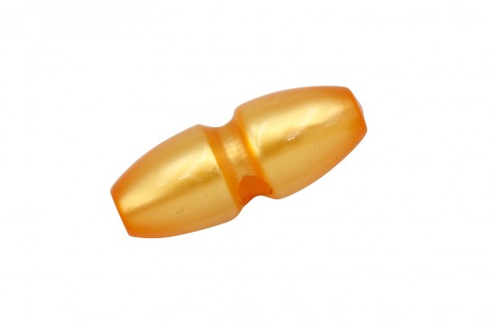Κουμπί βαρελάκι σε σε πορτοκαλί χρώμα