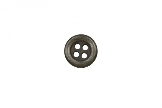 Κουμπί στρογγυλό σε μαύρο χρώμα με τέσσερις τρύπες