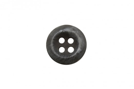 Κουμπί στρογγυλό σε γκρι αποχρώσεις με τέσσερις τρύπες