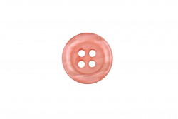 Κουμπί στρογγυλό σε ροζ αποχρώσεις με τέσσερις τρύπες