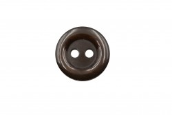 Κουμπί στρογγυλό σε καφέ αποχρώσεις με δύο τρύπες