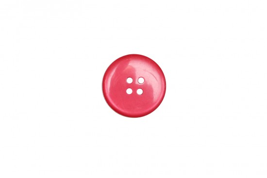 Κουμπί κόκκινο 20mm με 4 τρύπες