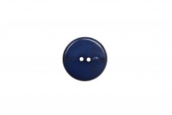 Κουμπί μπλε 25mm με 2 τρύπες