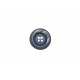Κουμπί μπλε με λευκά νερά 26mm με 4 τρύπες