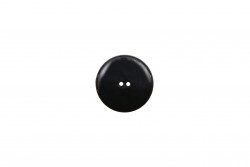 Κουμπί μαύρο 24mm με 2 τρύπες