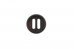 Κουμπί μαύρο 25mm με 2 τρύπες