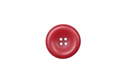 Κουμπί κόκκινο 26mm με 4 τρύπες