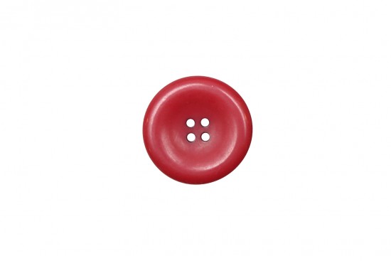 Κουμπί κόκκινο 26mm με 4 τρύπες