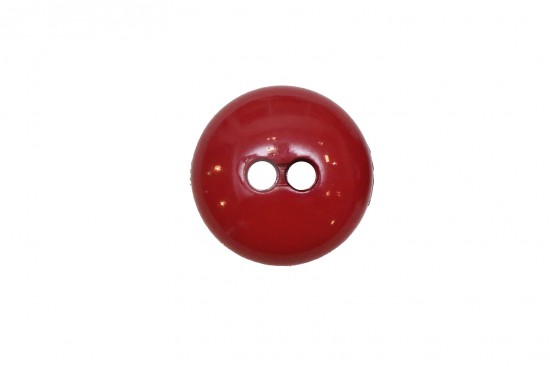 Κουμπί κόκκινο 20mm με 2 τρύπες