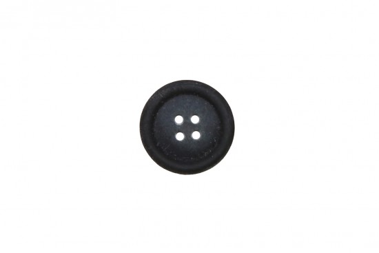 Κουμπί μαύρο 20mm με 4 τρύπες