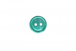 Κουμπί πράσινο 10mm με 2 τρύπες