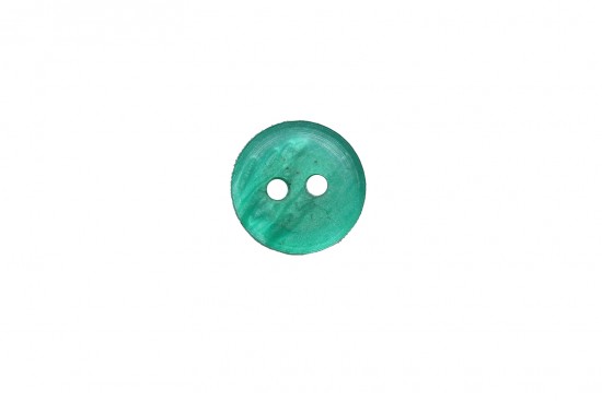 Κουμπί πράσινο 10mm με 2 τρύπες