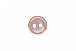 Κουμπί ροζ 10mm με 2 τρύπες