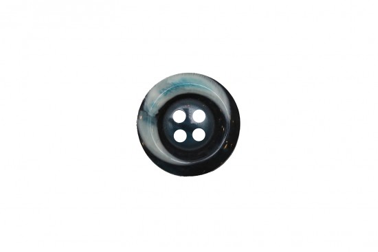 Κουμπί σε σκούρο μπλε και λευκό 20mm με 4 τρύπες