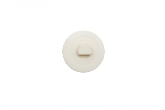 Κουμπί λευκό 16mm με ποδαράκι