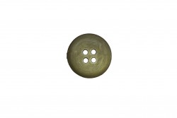Κουμπί σε πράσινο και λευκό 15mm με 4 τρύπες