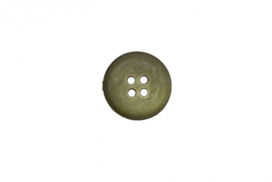 Κουμπί σε πράσινο και λευκό 15mm με 4 τρύπες