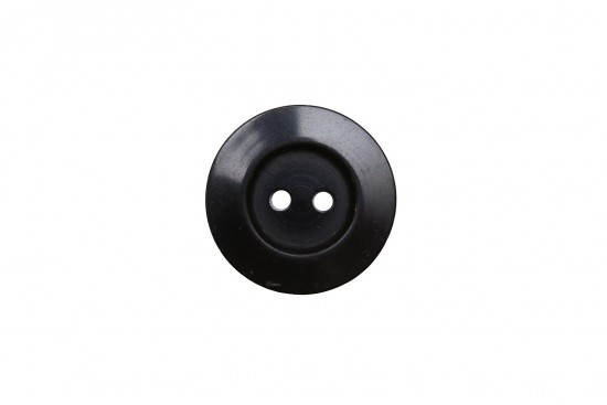 Κουμπί μαύρο 20mm με 2 τρύπες