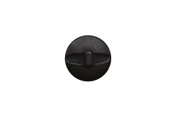 Κουμπί μαύρο 20mm με ποδαράκι