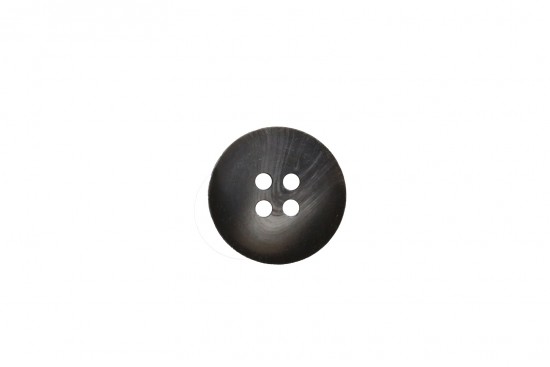 Κουμπί μαύρο 15mm με 4 τρύπες