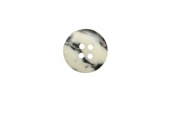 Κουμπί ασπρόμαυρο 12mm με 4 τρύπες