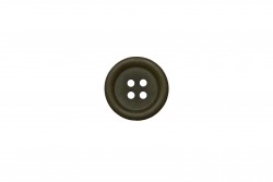 Κουμπί σκούρο πράσινο 18mm με 4 τρύπες