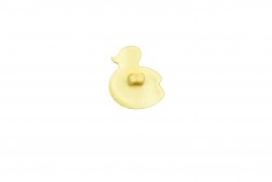 Κουμπί κίτρινο με σχήμα παπάκι 16mm με ποδαράκι