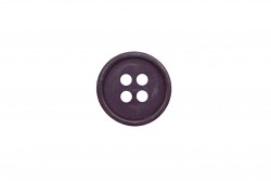 Κουμπί σκούρο μοβ 15mm με 4 τρύπες