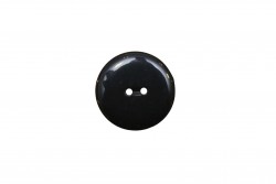 Κουμπί μαύρο 28mm με 2 τρύπες