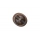 Κουμπί σκούρο καφέ 15Χ20mm με ποδαράκι