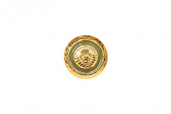 Κουμπί χρυσό 18mm με ποδαράκι