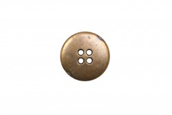 Κουμπί μεταλλικό μπρονζέ 20mm με 4 τρύπες