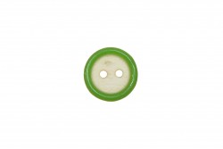 Button green - white 12mm 