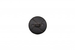 Κουμπί μαύρο 20mm με ποδαράκι