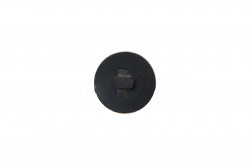 Κουμπί μαύρο καφέ 20mm με ποδαράκι