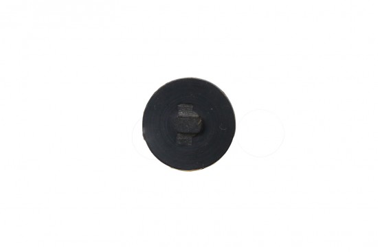 Κουμπί μαύρο καφέ 20mm με ποδαράκι