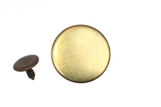 Κουμπί μεταλλικό για τζιν καρφωτό 20mm χρυσό