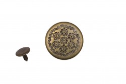 Κουμπί μεταλλικό για τζιν καρφωτό 16mm χρυσό
