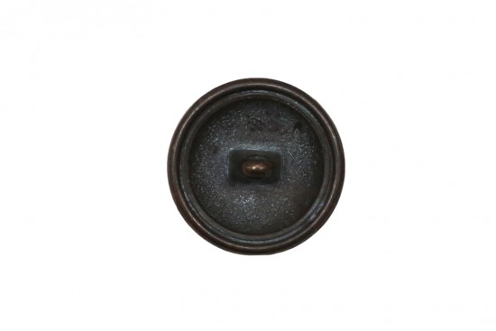 Κουμπί σιδερένιο μαύρο - ασημί 20mm 