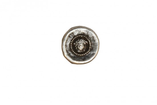 Κουμπί μεταλλικό ασημί 15mm 