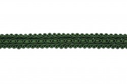 Σιρίτι επίπλων (ταπετσαρίας) ρεγιόν σε σκούρο πράσινο 16mm
